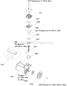 Page B Diagram and Parts List for CPF23400S Type 3 Porter Cable Compressor